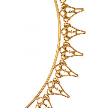 Halo of Rays in Golden Brass