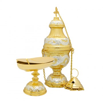 Thurible and Boat in Gold...