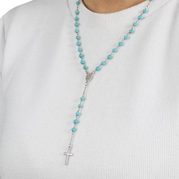 AMEN Rosary Necklace with...