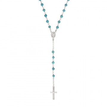 AMEN Rosary Necklace with...
