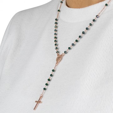 Rosary Necklace with Bottle...