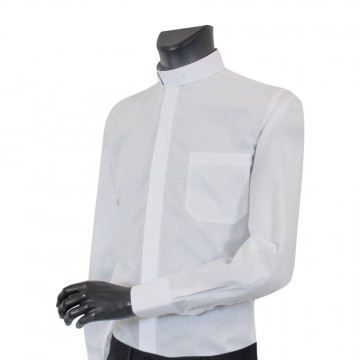 Shirt with Roman Collar in...