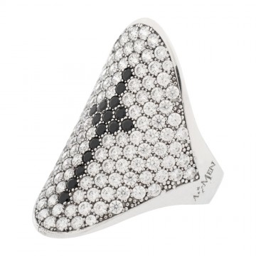 AMEN Ring in Silver with...