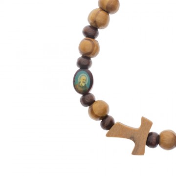 Saint Pio Bracelet with Tau...