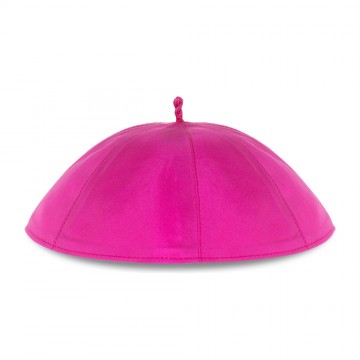 Purple Zucchetto in Pure Silk