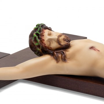 Wooden Crucifix with Resin...