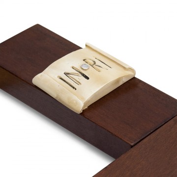 Wooden Crucifix with Resin...