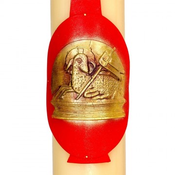 Paschal Candle Beeswax Lamb...