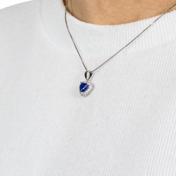 Amen Necklace with Blue...