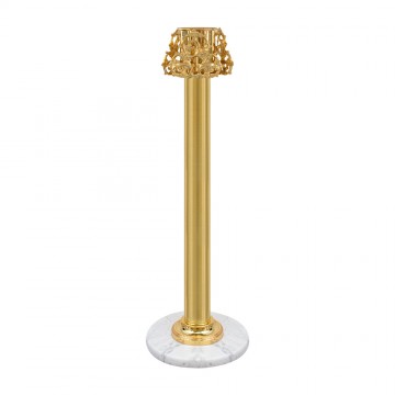 Candle holder in golden...
