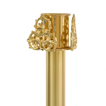 Candle holder in golden...