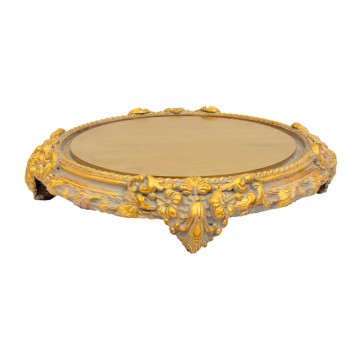 Glass Dome Base in Gold...