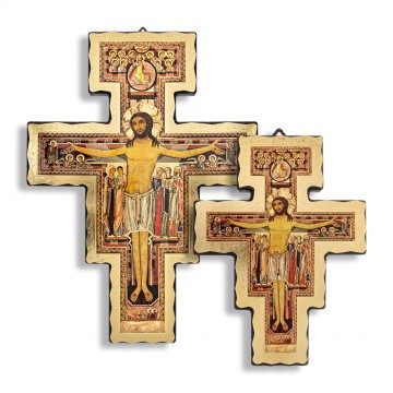 Saint Damian Crucifix in Wood