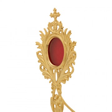 Reliquary in golden brass...