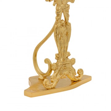Reliquary in golden brass...