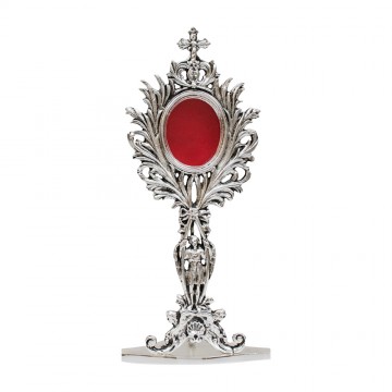 Reliquary in silver-plated...