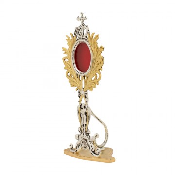 Reliquary in two tone brass