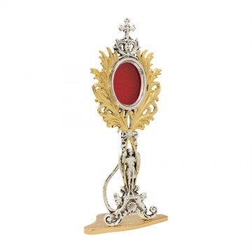 Reliquary in two tone brass