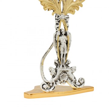 Reliquary in two tone brass