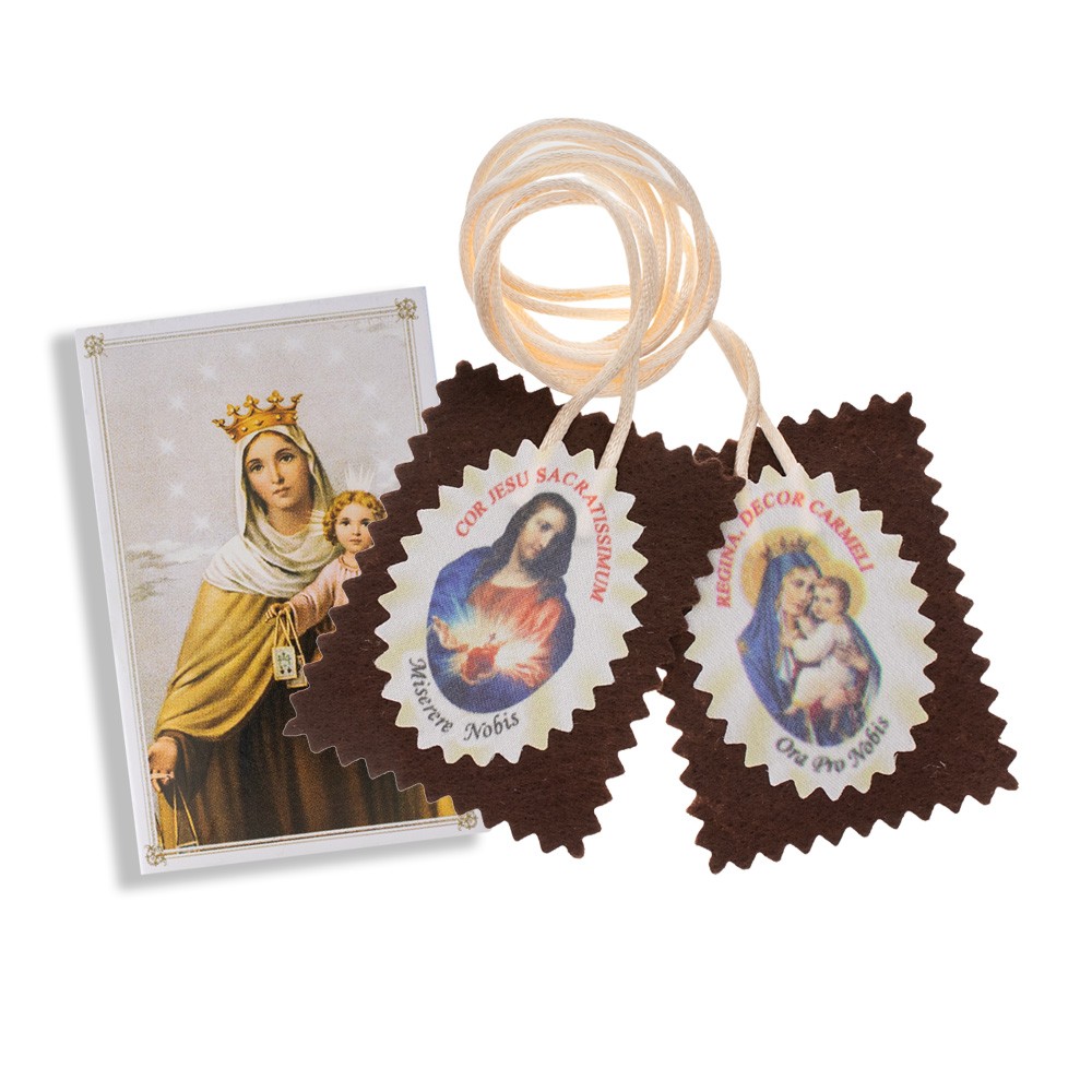 Scapular of Our Lady of Mount Carmel and the Sacred Heart of Jesus