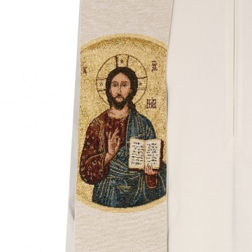 Ivory Stole with Christ...
