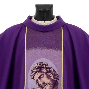Purple Chasuble with Jesus...