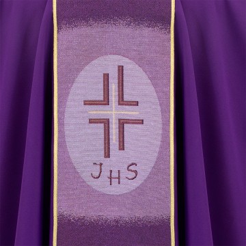 Purple Chasuble with Jesus...