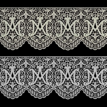 White Lace Band with Marial...