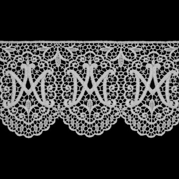 White Lace Band with Marial...