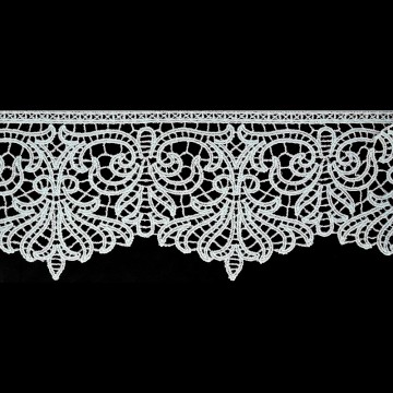 White Macramé Lace Trim for...