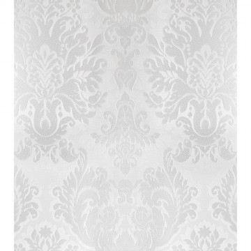 White Brocade Fabric for...