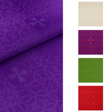 Lampas Fabric in Silk Blend