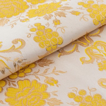 Gold and White Lampas...