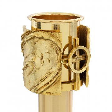 Paschal candle stand in...