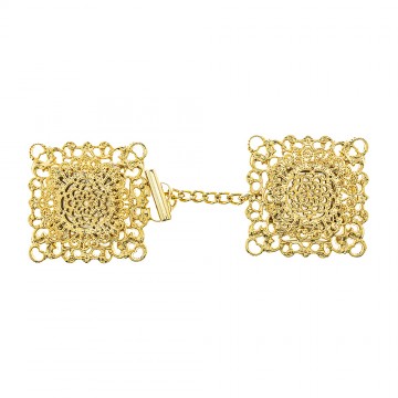 Square Cope Clasp in Golden...