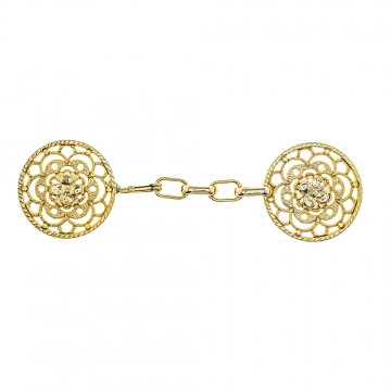 Round Cope Clasp with Rose