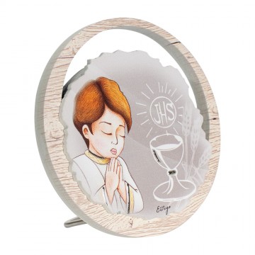 Round Picture in Wood First...