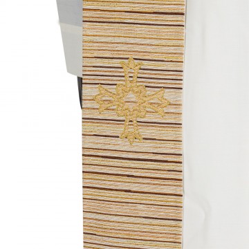 Ivory Priest Stole with...