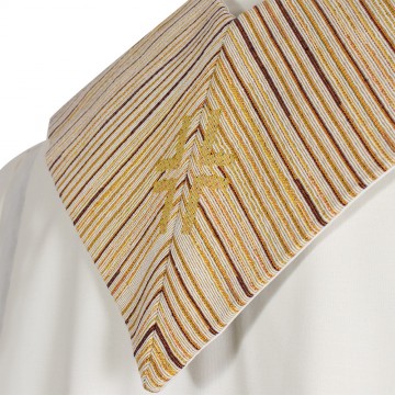 Ivory Priest Stole with...