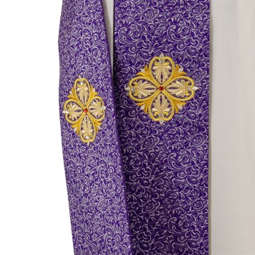 Purple Deacon Stole with...