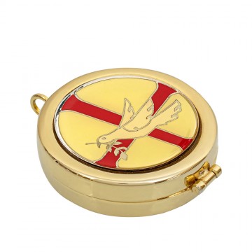 Pyx in Brass with Enameled...