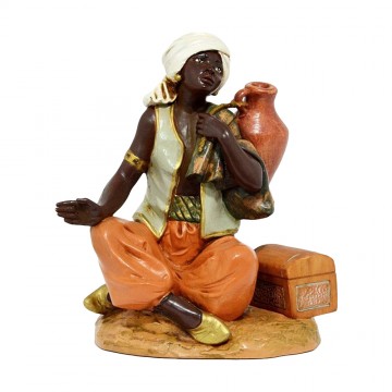 Black Skin Shepherd Sitting...