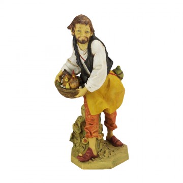 Shepherd with Hen Fontanini...