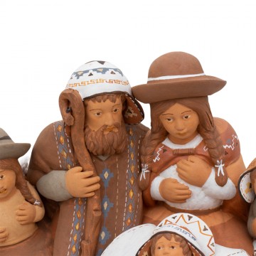 Nativity Scene in Painted...