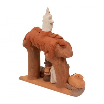 Hut with Nativity in...