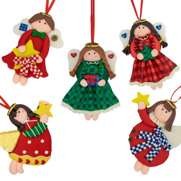 Christmas Angels in Polymer...