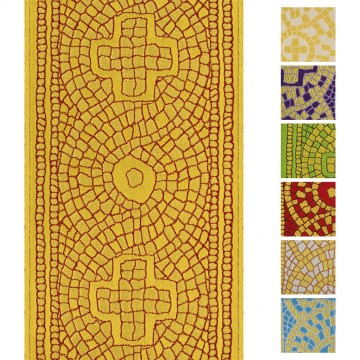 Chasuble Stole Mosaic Cross...