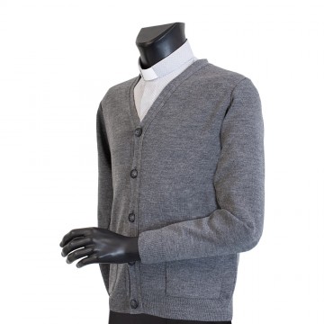 Clergy Cardigan in Wool Blend