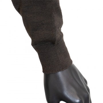 Brown Turtleneck in Wool Blend