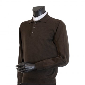 Clergy Polo in Merino Wool...